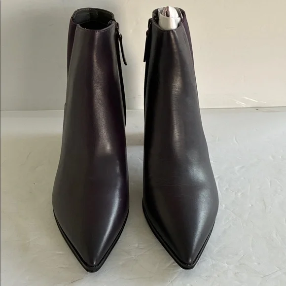 Franco Sarto LEATHER Demmi Pointed Toe Chelsea Ankle Chunky Heel Boot Size 11 - Picture 9 of 13